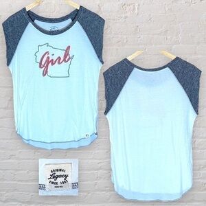 Wisconsin girl sleeveless shirt, size x-Large. new without tags